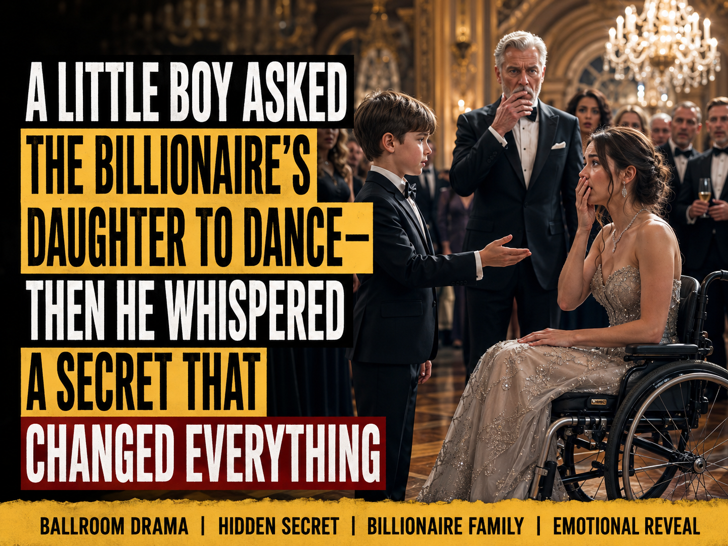 The Boy Asked the Billionaire’s Daughter to Dance—Then His Whisper Revealed a Secret Buried Since Her Accident